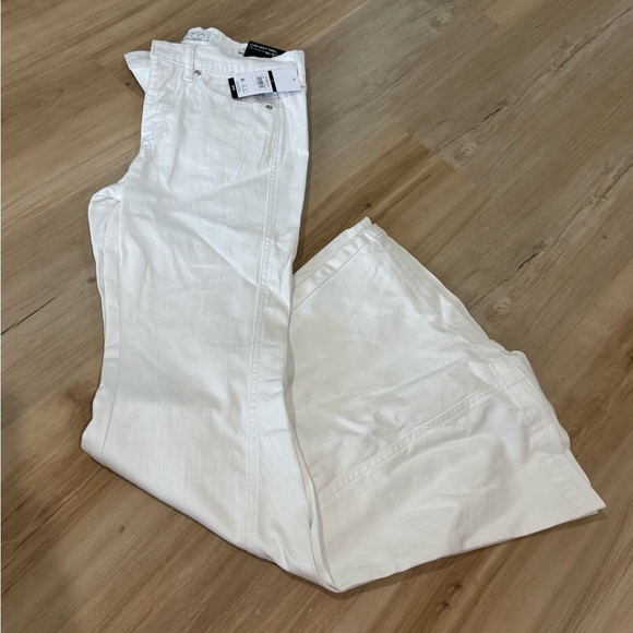 Denim - White Straight-Leg Jeans